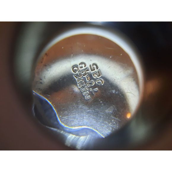 Vintage Sterling Silver Earrings Clip On Mexico TO-49 Flower - Picture 5 of 6